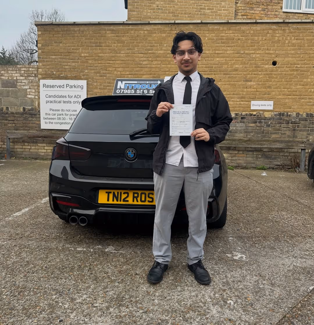 Congratulations to Fahim for Passing at Goodmayes DTC!