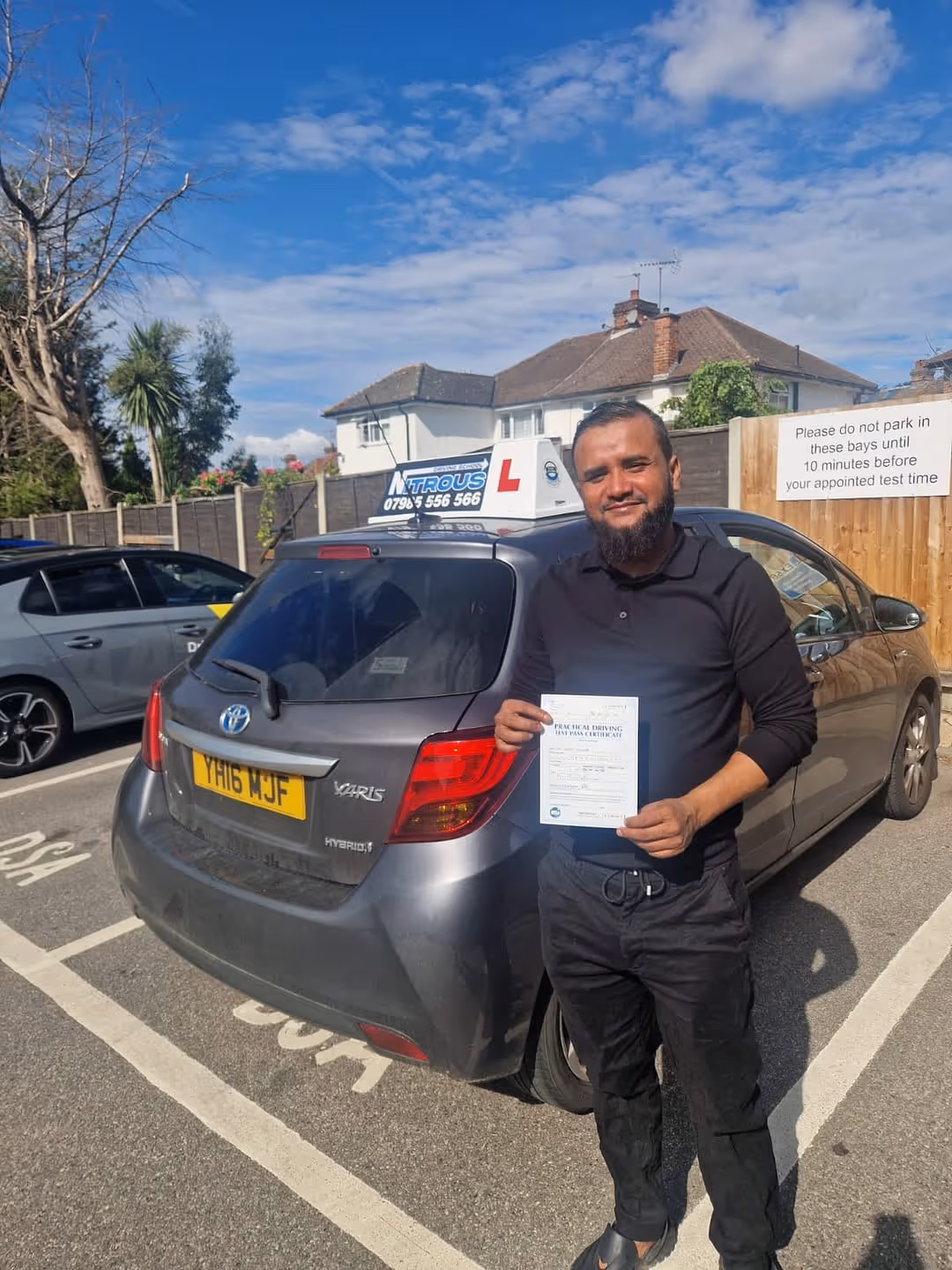 Huge congratulations to Shahed for passing at Loughton DTC!